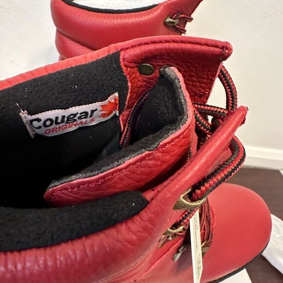 Cougar arctic boot leather waterproof fleece lining TRP anti slip sole Sz 8 NIB - Picture 10 of 13